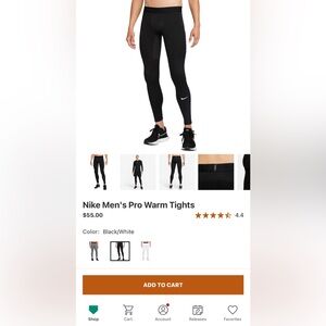 NIKE PRO HYPERWARM MEN’S TIGHTS